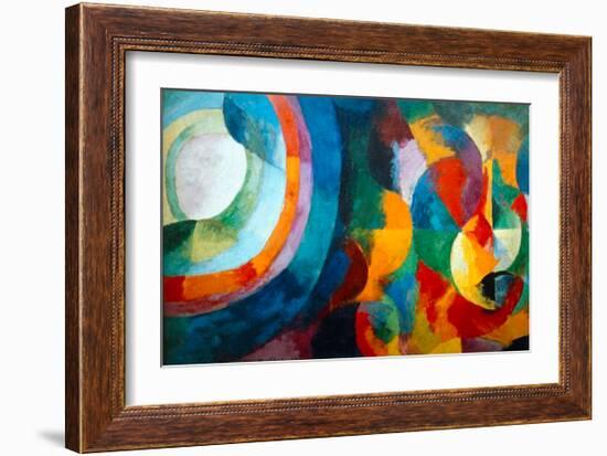 Simultaneous Contrasts: Sun and Moon, 1912-1913-Robert Delaunay-Framed Giclee Print