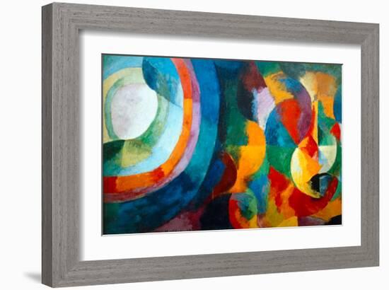 Simultaneous Contrasts: Sun and Moon, 1912-1913-Robert Delaunay-Framed Giclee Print