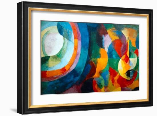 Simultaneous Contrasts: Sun and Moon, 1912-1913-Robert Delaunay-Framed Giclee Print