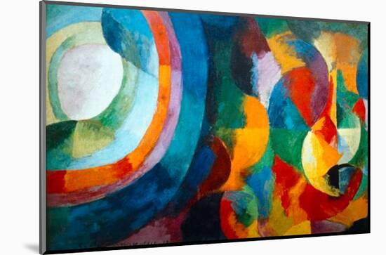 Simultaneous Contrasts: Sun and Moon, 1912-1913-Robert Delaunay-Mounted Giclee Print