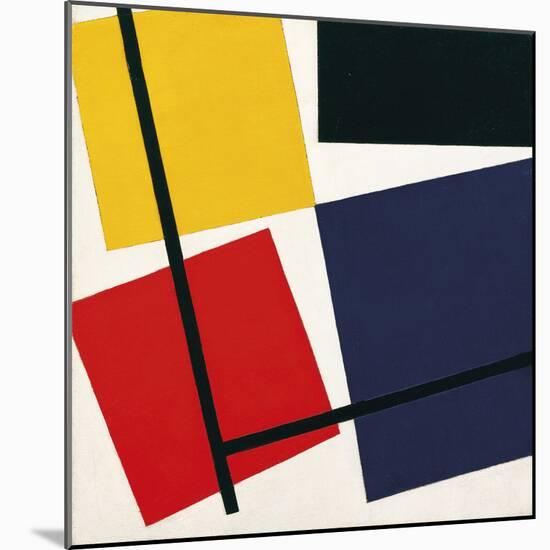 Simultaneous Counter-Composition, 1929-30-Theo van Doesburg-Mounted Giclee Print