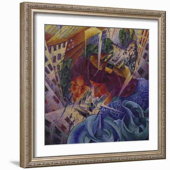 Simultaneous Vision-Umberto Boccioni-Framed Giclee Print