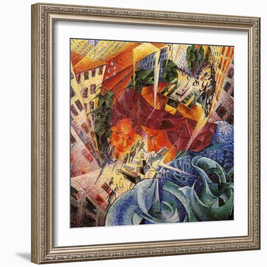 Simultaneous Visions-Umberto Boccioni-Framed Giclee Print