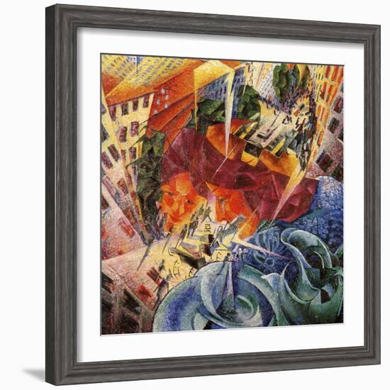 Simultaneous Visions-Umberto Boccioni-Framed Giclee Print