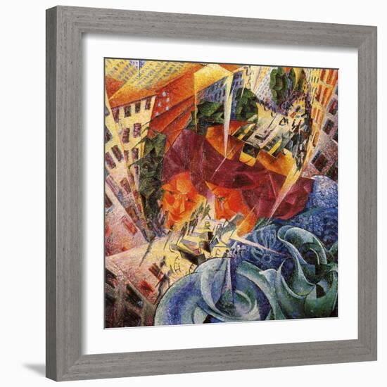 Simultaneous Visions-Umberto Boccioni-Framed Giclee Print