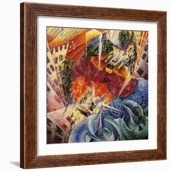 Simultaneous Visions-Umberto Boccioni-Framed Giclee Print