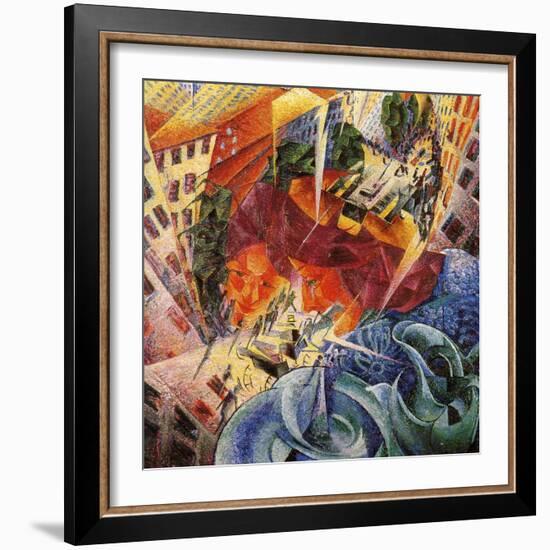 Simultaneous Visions-Umberto Boccioni-Framed Giclee Print