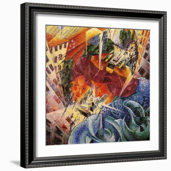 Simultaneous Visions-Umberto Boccioni-Framed Giclee Print