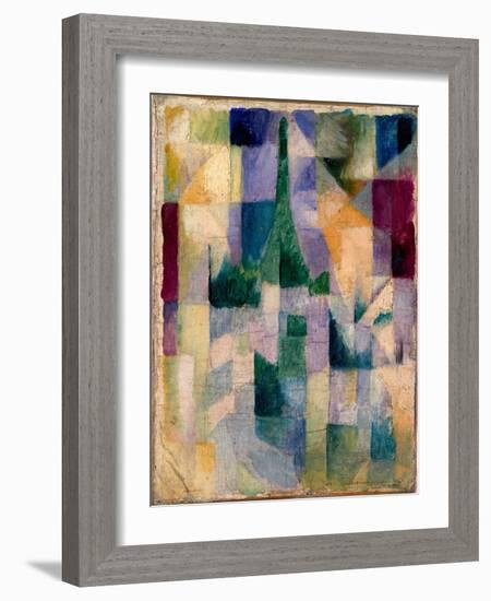 Simultaneous Windows, 1912. (Oil on Canvas)-Robert Delaunay-Framed Giclee Print