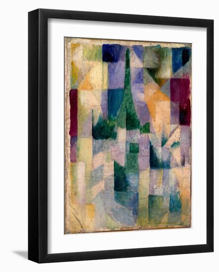 Simultaneous Windows, 1912. (Oil on Canvas)-Robert Delaunay-Framed Giclee Print