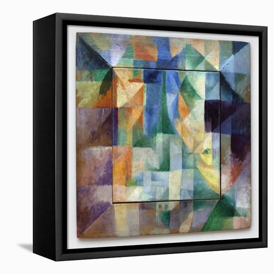 Simultaneous Windows on the City. Part 1, Second Pattern, First Replica. Painting by Robert Delauna-Robert Delaunay-Framed Premier Image Canvas