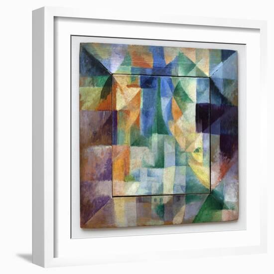 Simultaneous Windows on the City. Part 1, Second Pattern, First Replica. Painting by Robert Delauna-Robert Delaunay-Framed Giclee Print