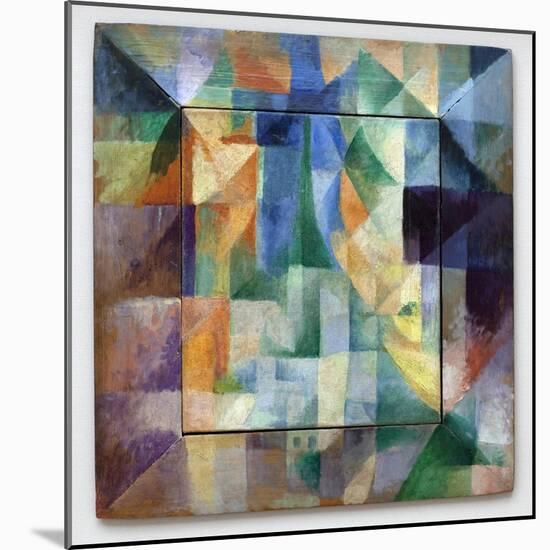 Simultaneous Windows on the City. Part 1, Second Pattern, First Replica. Painting by Robert Delauna-Robert Delaunay-Mounted Giclee Print