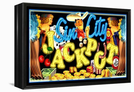 Sin City Jackpot-Kate Ward Thacker-Framed Premier Image Canvas