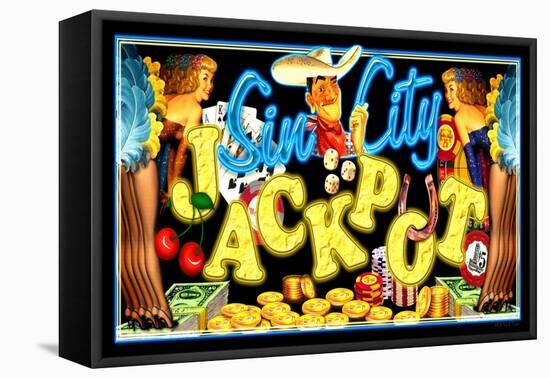 Sin City Jackpot-Kate Ward Thacker-Framed Premier Image Canvas