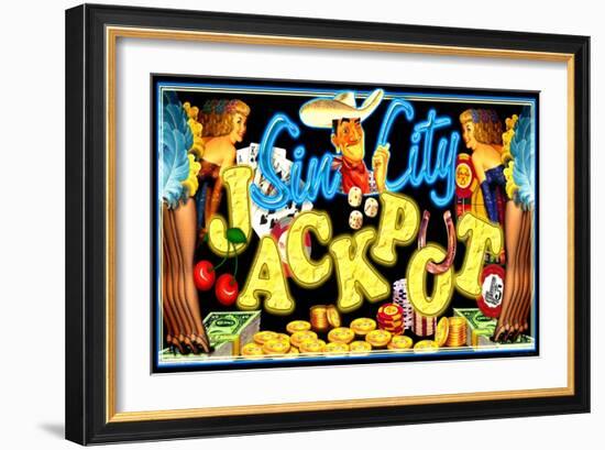 Sin City Jackpot-Kate Ward Thacker-Framed Giclee Print