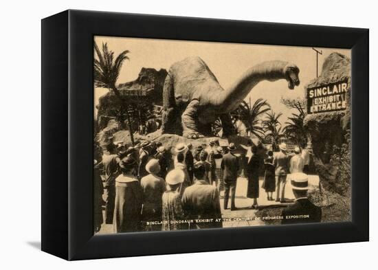 Sinclair Dinosaur Exhibit, Chicago World's Fair-null-Framed Stretched Canvas