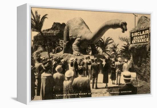 Sinclair Dinosaur Exhibit, Chicago World's Fair-null-Framed Stretched Canvas