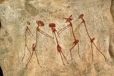 Cave Painting: Kolo Figures Depicting An Abduction-Sinclair Stammers-Photographic Print