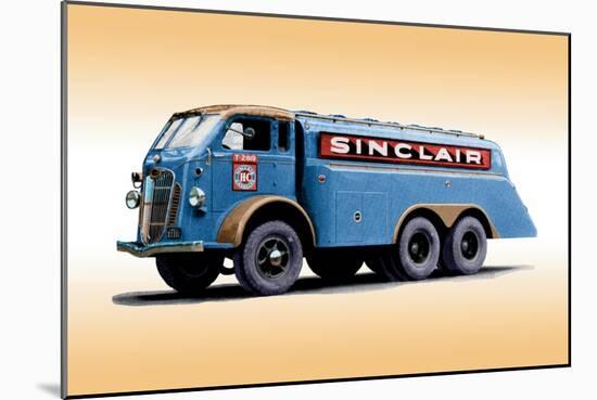 Sinclair Truck-null-Mounted Art Print