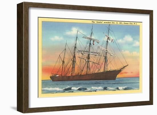 Sindia, Full-Rigged Clipper, Ocean City, New Jersey-null-Framed Art Print