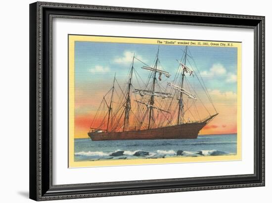 Sindia, Full-Rigged Clipper, Ocean City, New Jersey-null-Framed Art Print