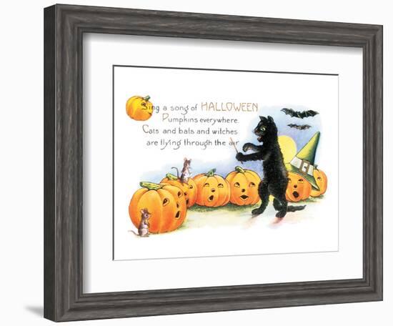 Sing a Song of Halloween-null-Framed Premium Giclee Print