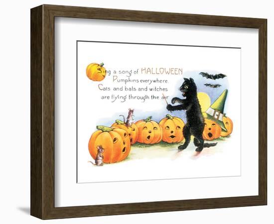 Sing a Song of Halloween-null-Framed Premium Giclee Print