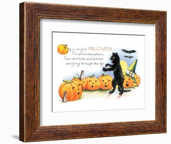 Sing a Song of Halloween-null-Framed Premium Giclee Print