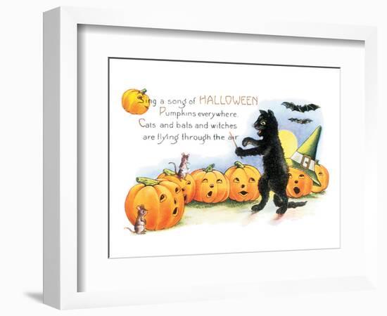 Sing a Song of Halloween-null-Framed Premium Giclee Print