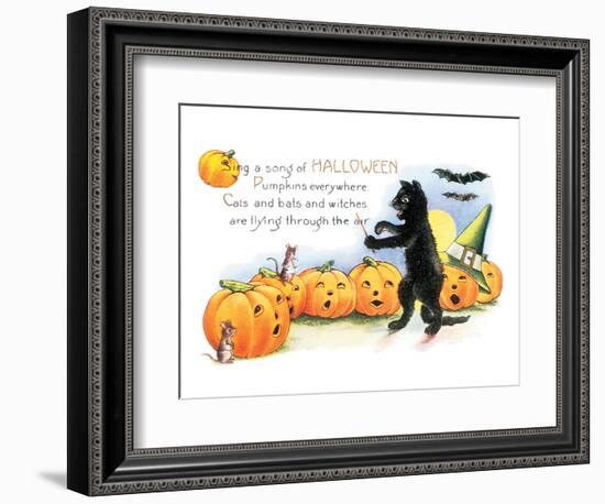 Sing a Song of Halloween-null-Framed Premium Giclee Print