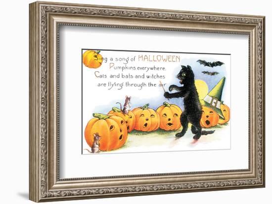 Sing a Song of Halloween-null-Framed Art Print