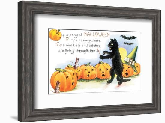 Sing a Song of Halloween-null-Framed Art Print