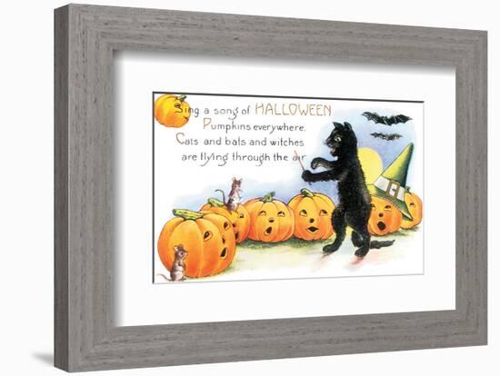 Sing a Song of Halloween-null-Framed Art Print