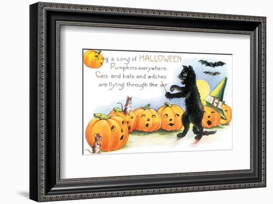 Sing a Song of Halloween-null-Framed Art Print