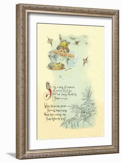 Sing a Song of Sixpence-Maud Humphrey-Framed Art Print