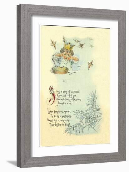 Sing a Song of Sixpence-Maud Humphrey-Framed Art Print
