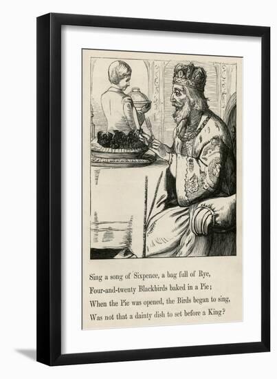 Sing a Song of Sixpence-T. Dalziel-Framed Art Print