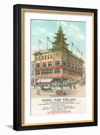 Sing Fat Company, Chinatown, San Francisco, California-null-Framed Art Print