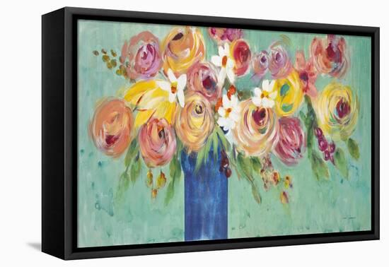 Sing Song Flowers-Jurgen Gottschlag-Framed Stretched Canvas