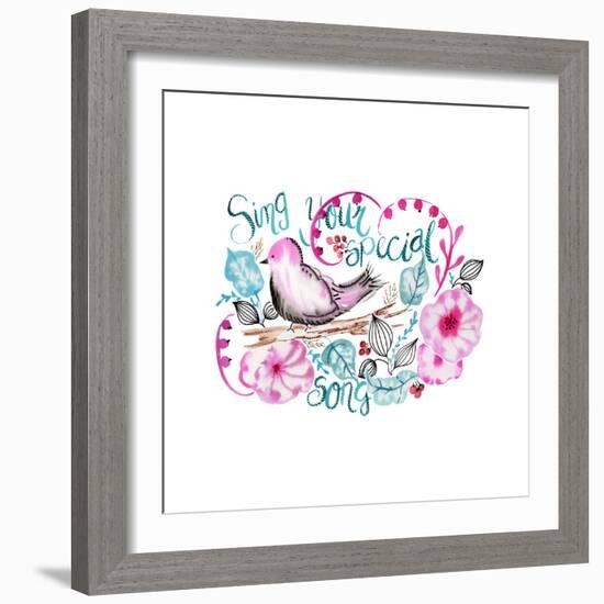 Sing Your Special Song-Esther Bley-Framed Art Print