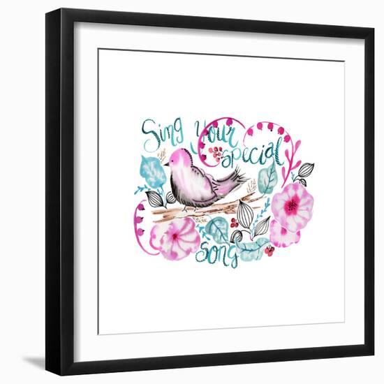 Sing Your Special Song-Esther Bley-Framed Art Print