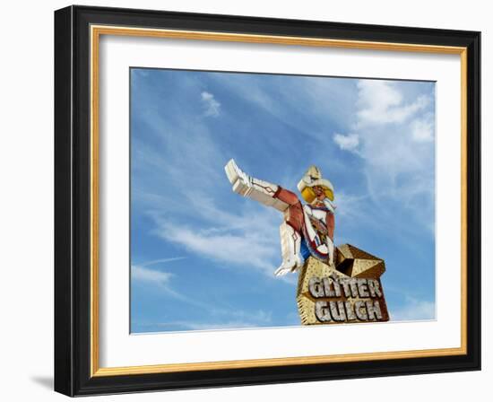 Singage in USA Glitter Gulch-Salvatore Elia-Framed Photographic Print