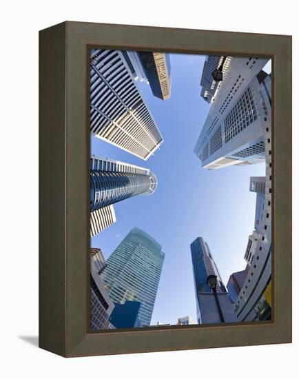 Singapore, Cbd, Financial Centre Office Buildings-Gavin Hellier-Framed Premier Image Canvas