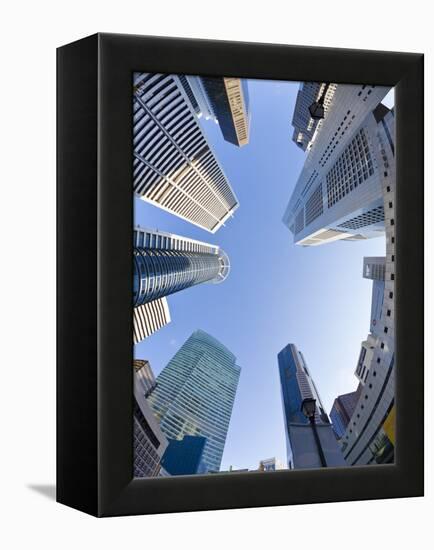 Singapore, Cbd, Financial Centre Office Buildings-Gavin Hellier-Framed Premier Image Canvas