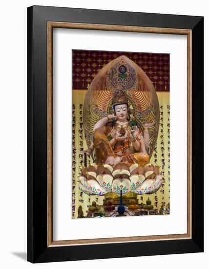 Singapore, Chinatown, Buddha Tooth Relic Temple, Temple Statues-Walter Bibikow-Framed Photographic Print