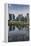 Singapore, City Skyline by the Marina Reservoir-Walter Bibikow-Framed Premier Image Canvas