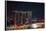 Singapore, Cityscape View and Lightshow of Downtown-Jaynes Gallery-Framed Premier Image Canvas