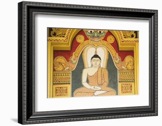 Singapore, East Singapore, Mangala Vihara Buddhist Temple, Buddha Mural-Walter Bibikow-Framed Photographic Print