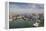 Singapore, Elevated City Skyline Above Marina Reservoir, Morning-Walter Bibikow-Framed Premier Image Canvas